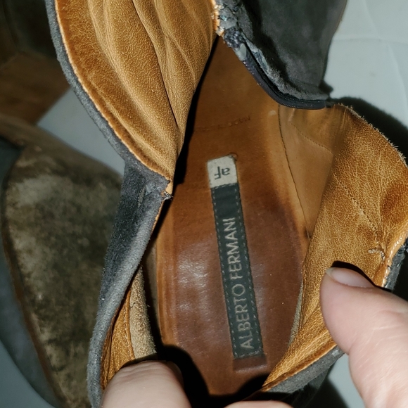 Alberto Fermani Anzio Gray Suede Ankle Boot Size 7 - Picture 8 of 10